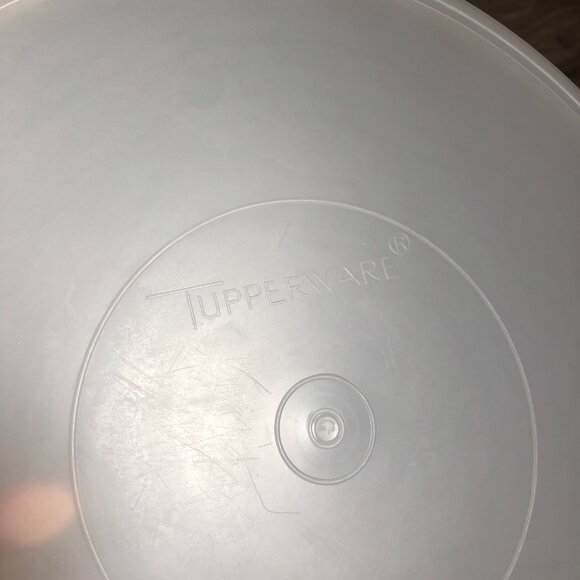 Vintage Tupperware 405-1 Party Susan Divided Relish Veggie Tray with Lid 224-16 - Picture 8 of 9